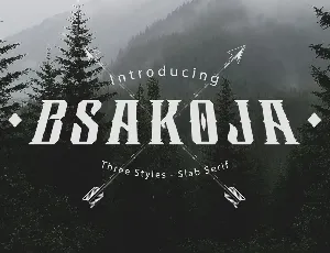 Bsakoja font