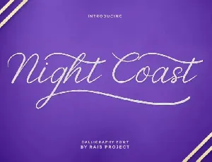 Nightcoast Script font