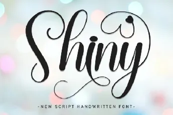 Shiny Script Typeface font