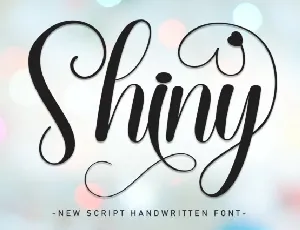 Shiny Script Typeface font