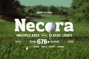 Necora Demo font