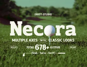 Necora Demo font