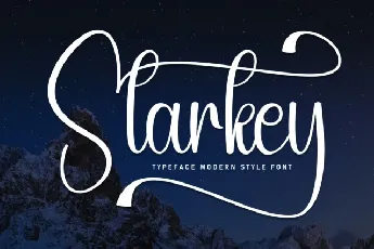 Starkey Calligraphy font