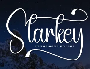 Starkey Calligraphy font