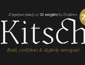 Kitsch Serif Family font