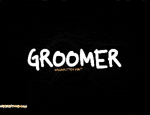 Groomer font