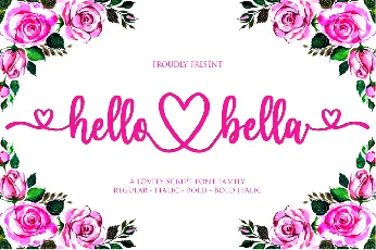 hello bella font