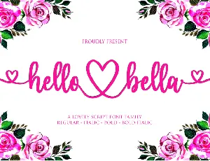 hello bella font