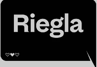 Riegla Family font