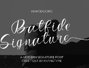 Batfide Signature font