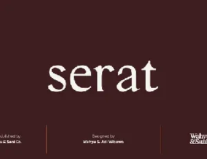 Serat font