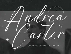 Andrea Carter font