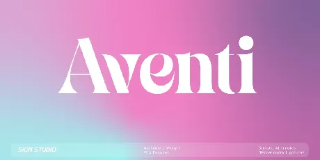 Aventi font