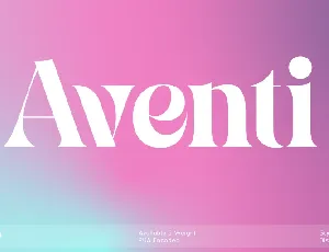 Aventi font