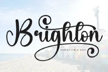 Brighton Calligraphy font