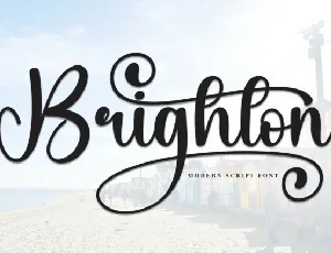 Brighton Calligraphy font