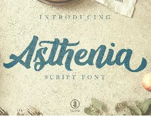 Asthenia Script Free font