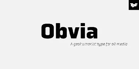 Obvia Family font