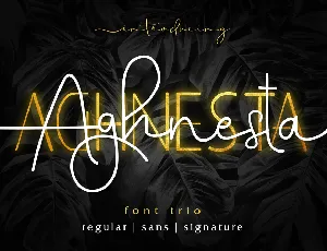 Aghnestademo font