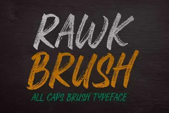 Rawk Brush font