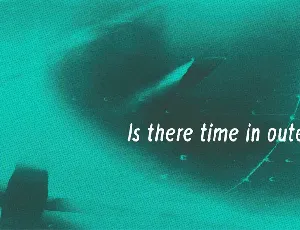 Is there time in outer space? font