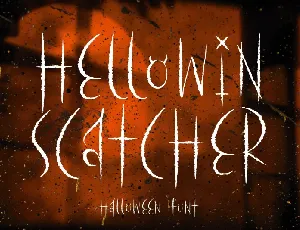 Hellowin Scatcher font