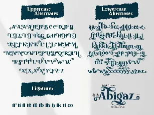 Abigaz font