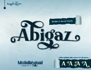 Abigaz font