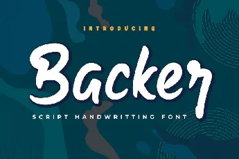 Backer font