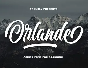 Orlande Script font