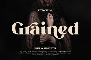 Grained font