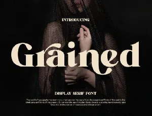 Grained font