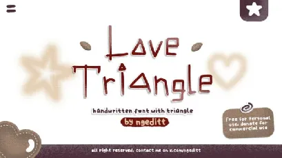 Love Triangle Display font