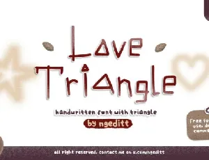 Love Triangle Display font