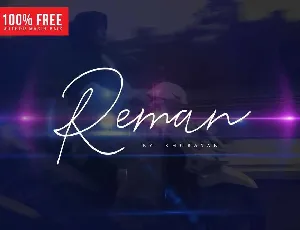 Reman Script Free font