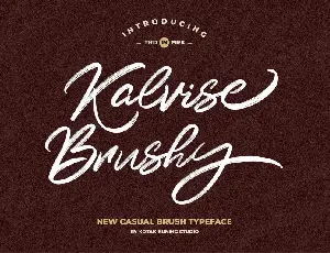 Kalvise Brushy Script font