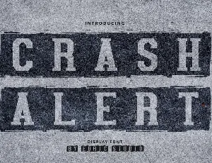 Crash Alert Demo font