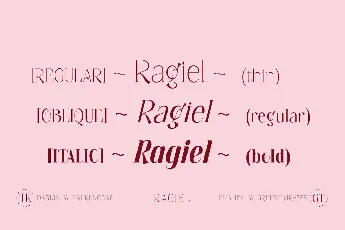 Ragiel font