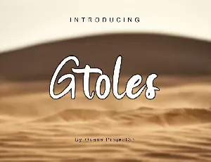 Gtoles font