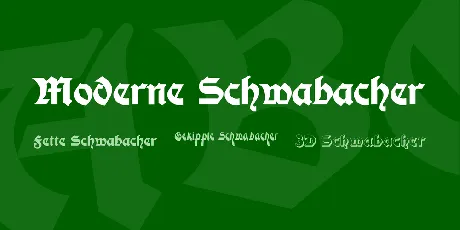 Moderne Schwabacher font