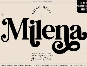 Milena font