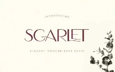 Scarlet Typeface font