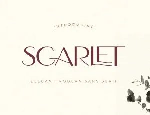 Scarlet Typeface font