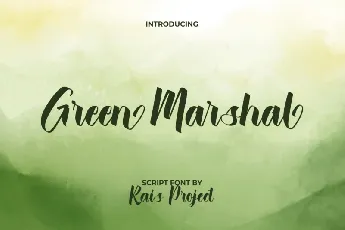 Green Marshal font