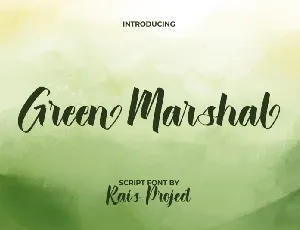 Green Marshal font