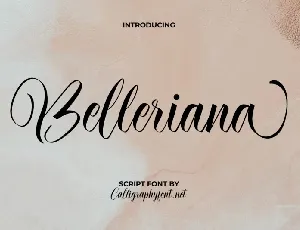 Belleriana font