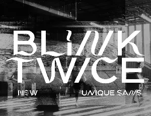 Blink Twice font