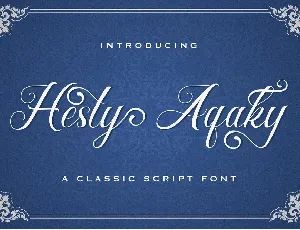 Hesty Aqaky font