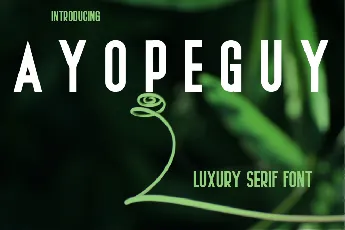 AYOPEGUY font