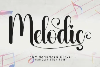 Melodic Script font